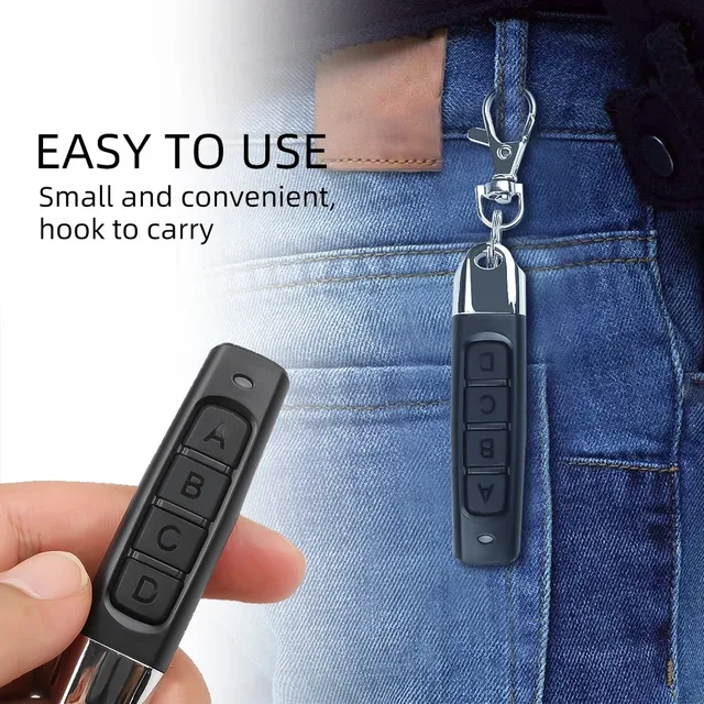 433MHz Cloning Remote Control RF Clone Copy Remote Control Garage Gate Door Opener Remote Key Duplicator for Home Safety 6