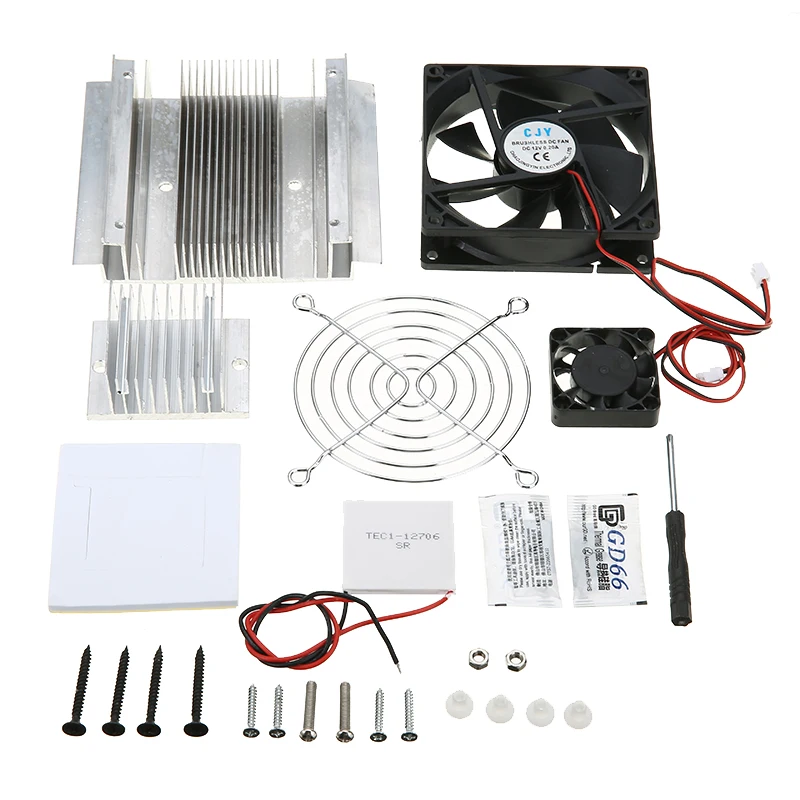 1 шт. DC12V металлический полупроводник Пельтье кулер DIY Набор для ...