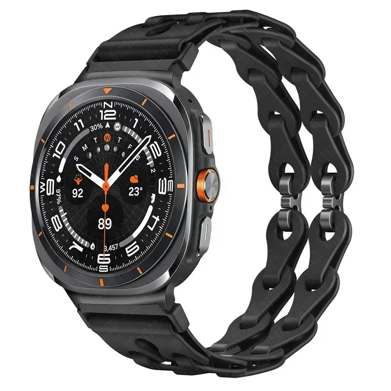 Silicone Chain Strap Replacement Wristband Bracelet