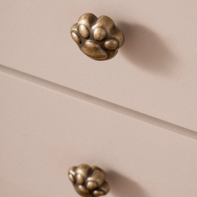 antique brass single hole knob for drawers