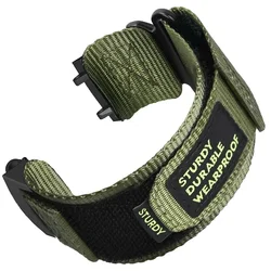 Nylon Loop Strap for Smartwatch - Durable Sport Bracelet with Enhanced Comfort (Green)