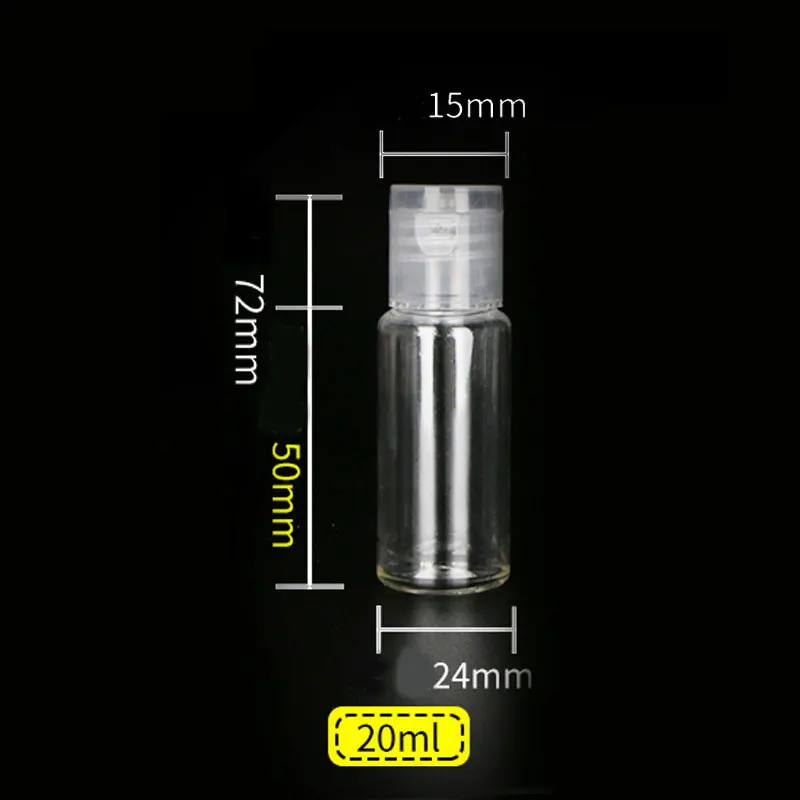 Refillable Transparent Empty Bottle Plastic