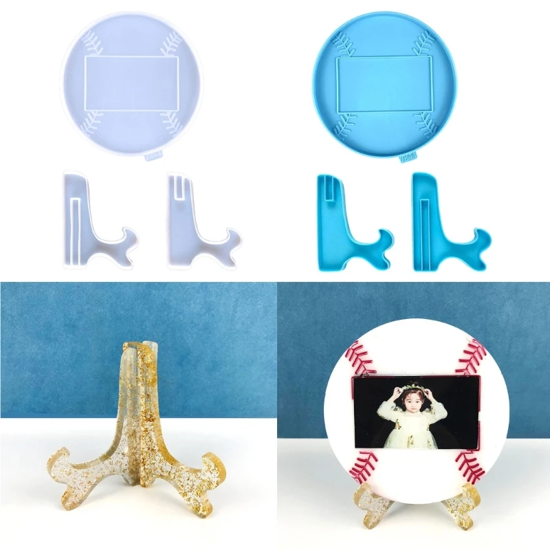 

Силиконовые формы для фоторамок, комплект настенных художественных форм для декора, бейсбольная рамка, смоляные формы