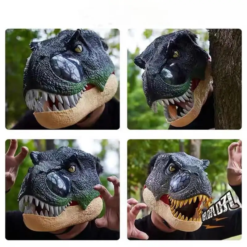Funny Dinosaur Mask - Movable Jaw Halloween Cosplay Prop
