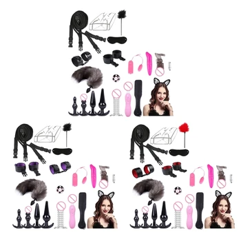 Slave Restraint Set Special Bundled Binding Set Bondage Suit Yoga Sm Kit Sex Toys Vibrator Cosplay Outfit Plug Suit 5