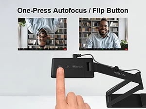 VIISAN VS5 Document Camera for Teachers – 2K USB Visualizer with Mic, LED, Autofocus, A3 Size, for Windows/macOS/ChromeOS