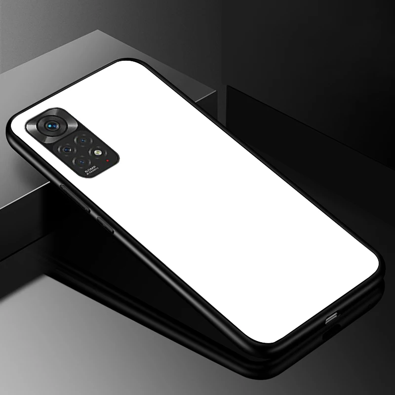 Premium Tempered Glass Hard Back Cover - Sleek Protective Case with Enhanced Durability