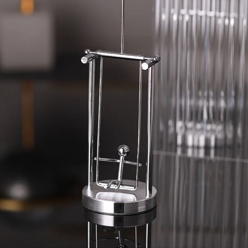 Perpetual Motion Kinetic Art Swing Self Balancing Toy Desk Fun Gadget Fidget Anti Stress Metal Toy