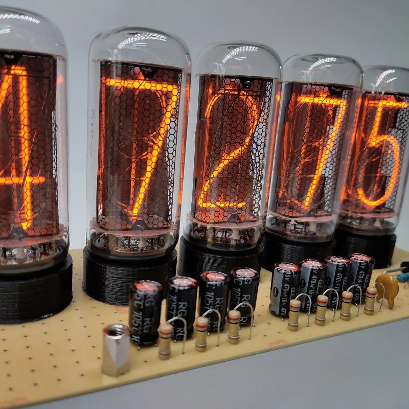 IN18 Glow Digital Tube Clock World line Rate Change Detector Steins Gate Bluetooth Control Animation Prototype Model 2