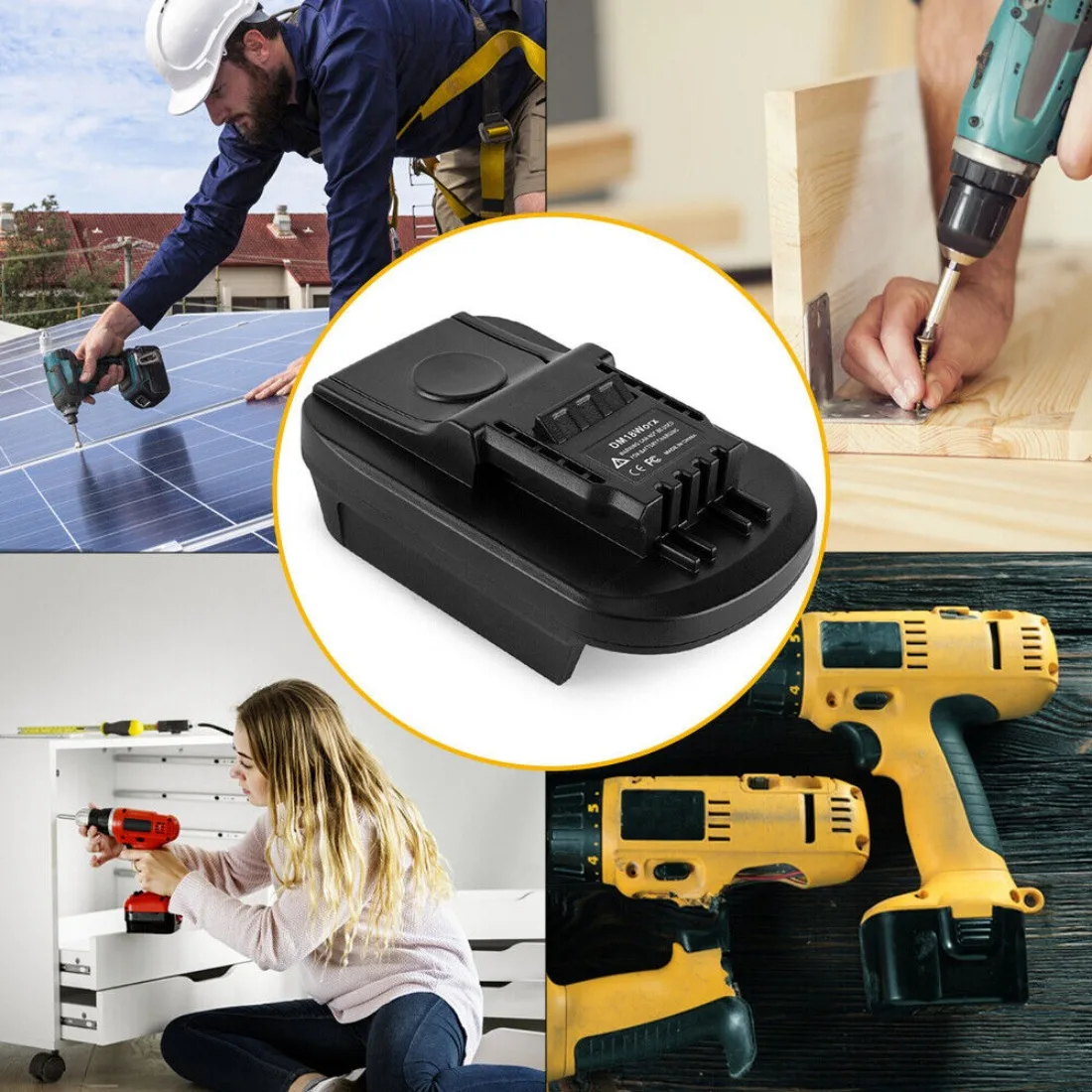 Troncatrice DeWALT Adattatore Alimentazione Per Batterie Dewalt - Foto 4