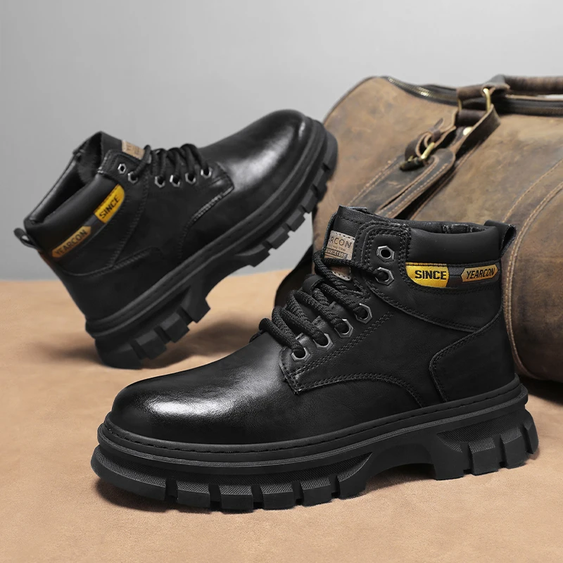 Men's High-Top Soft Sole Non-Slip Boots - Image 2