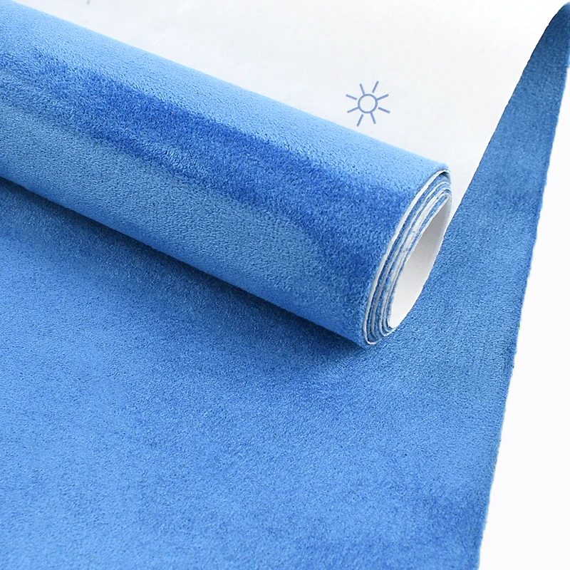 Luxury Suede Self-Adhesive Fabric for Interior Trim & Decor - Versatile Sizes, 0.8mm Thick Velvet Finish