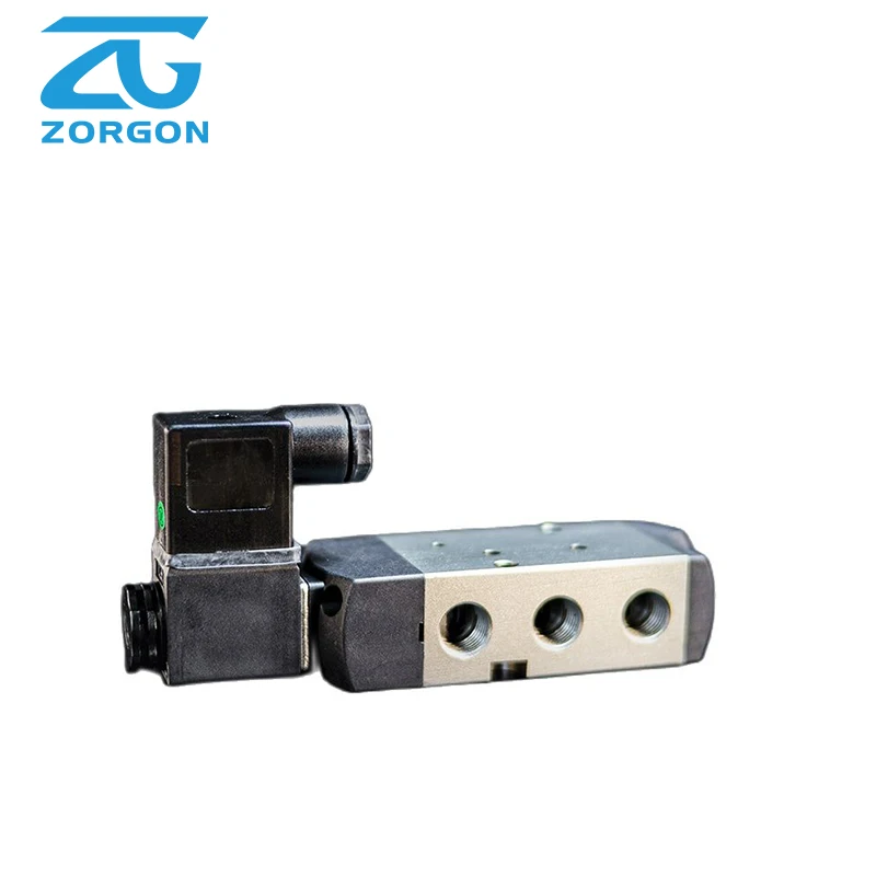 151 Series solenoid valves 24V DC 2 Position 5 way pneumatic valve pipe connection dual position singile electric control valve