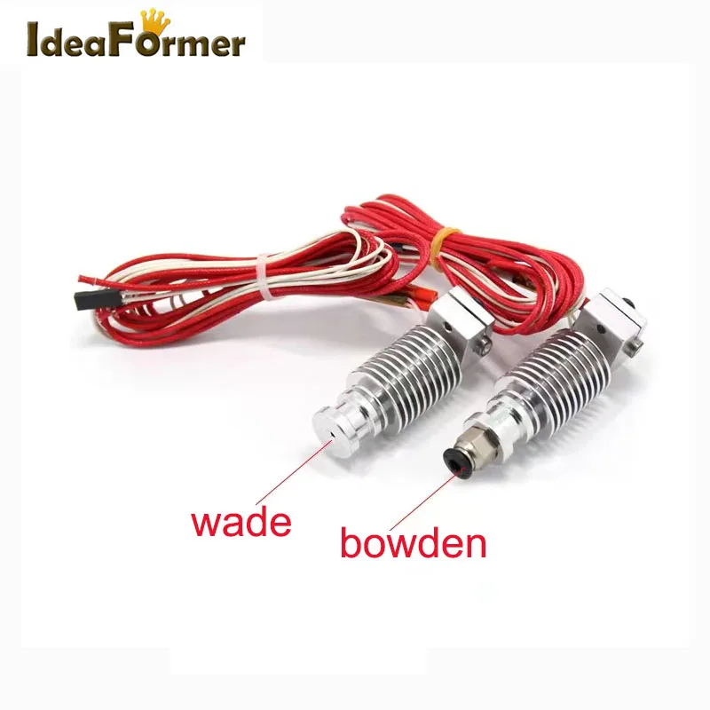 J-head 12v 24v Todo o Metal Hotend Wade ou Bowden 1.75 3.0 mm Filamento Bocal Ventilador de Refrigeração Suporte Bloco Termistores Dissipador de Calor Kit v6 - Imagem 4