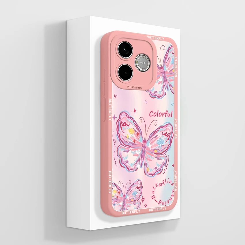 Cute Cat Claw Cartoon Print Phone Case with Camera Protection - Soft Liquid Silicone Housing