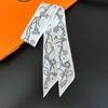 Classic Key Chain Female Decoration Twill Long Ribbon Binding Bag Silk Ribbon Hair Belt Hot Selling Small Scarf 3