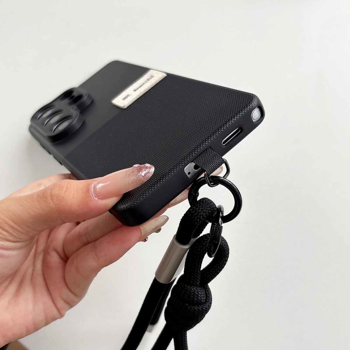 Polka Dot Silicone Necklace Lanyard Phone Case Cover