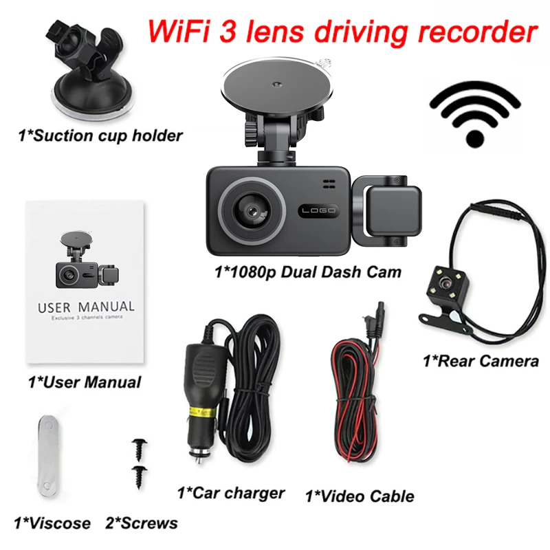 1080P-WIFI 3CAM