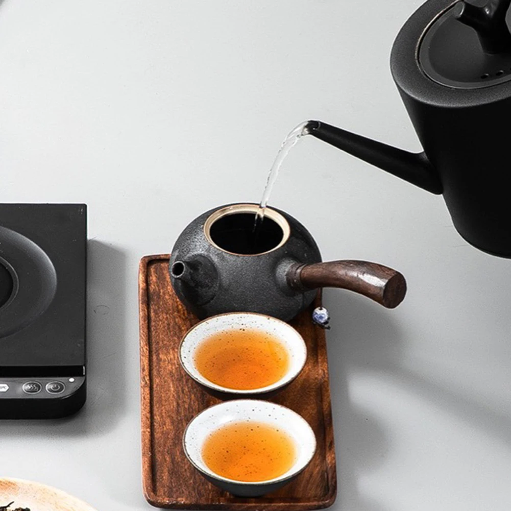 220V 1500W Kettle Tea Stainless Steel Teapot 1.0L Stove Metal Coffee Pot For Hotboiling Pots Gas Home Camping Kitchen Accessorie