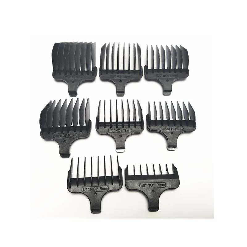 8X Clipper Comb #1- #8,1/8"-1",3-25mm Replace For Wahl T-Blade WA59302 WSS3L1541 9994 9898L 5598 9818L 9854 9855 9816-200 5537C 2
