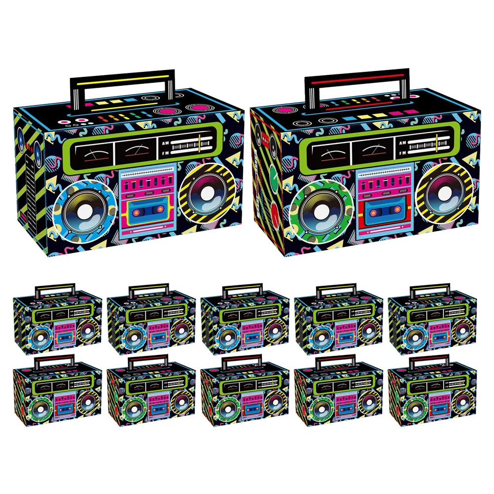 

12 Pcs 80s Party Favors The Gift Candy Present Wrapping Paper Decorations Treat Magnetic Tape