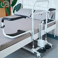 Electric Patient Lift Wheelchair Transfer Chair 180 Degree Split Cushion Seat Universal Mute Wheel Up and Down Remote Control 1