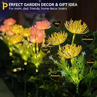 Outdoor IP65 Waterproof Garden Lights LED Solar Flower Light for Pathway Yard Lawn Backyard Home Decoration Solar Landscape Lamp 2