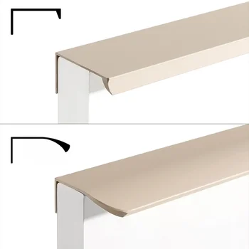 ที่จับที่ซ่อนอยู่ Punch Free Handle สําหรับตู้และลิ้นชักตู้ตู้เสื้อผ้าลิ้นชักดึงตู้ดึงฮาร์ดแวร์เฟอร์นิเจอร์ 2