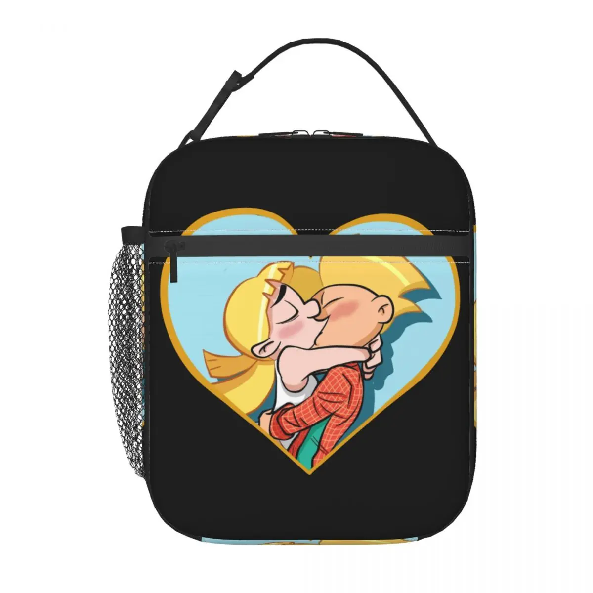 

Изолированные сумки для ланча Helga Pataki для женщин, переносной термоохладитель с аниме «Эй-Арнольд» для еды, школьный Ланч-бокс