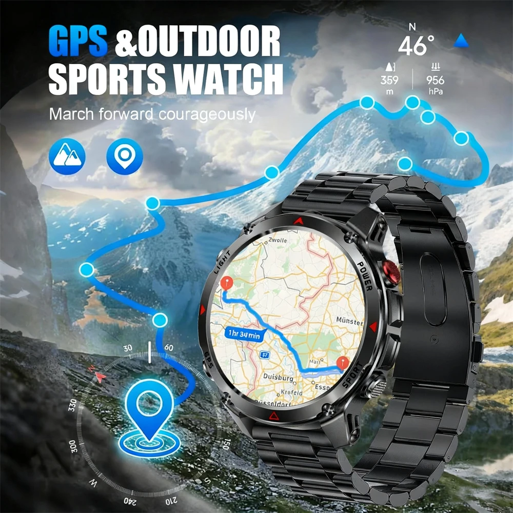 Homme Digital Montres de Sport avec Boussole podomètre altimètre