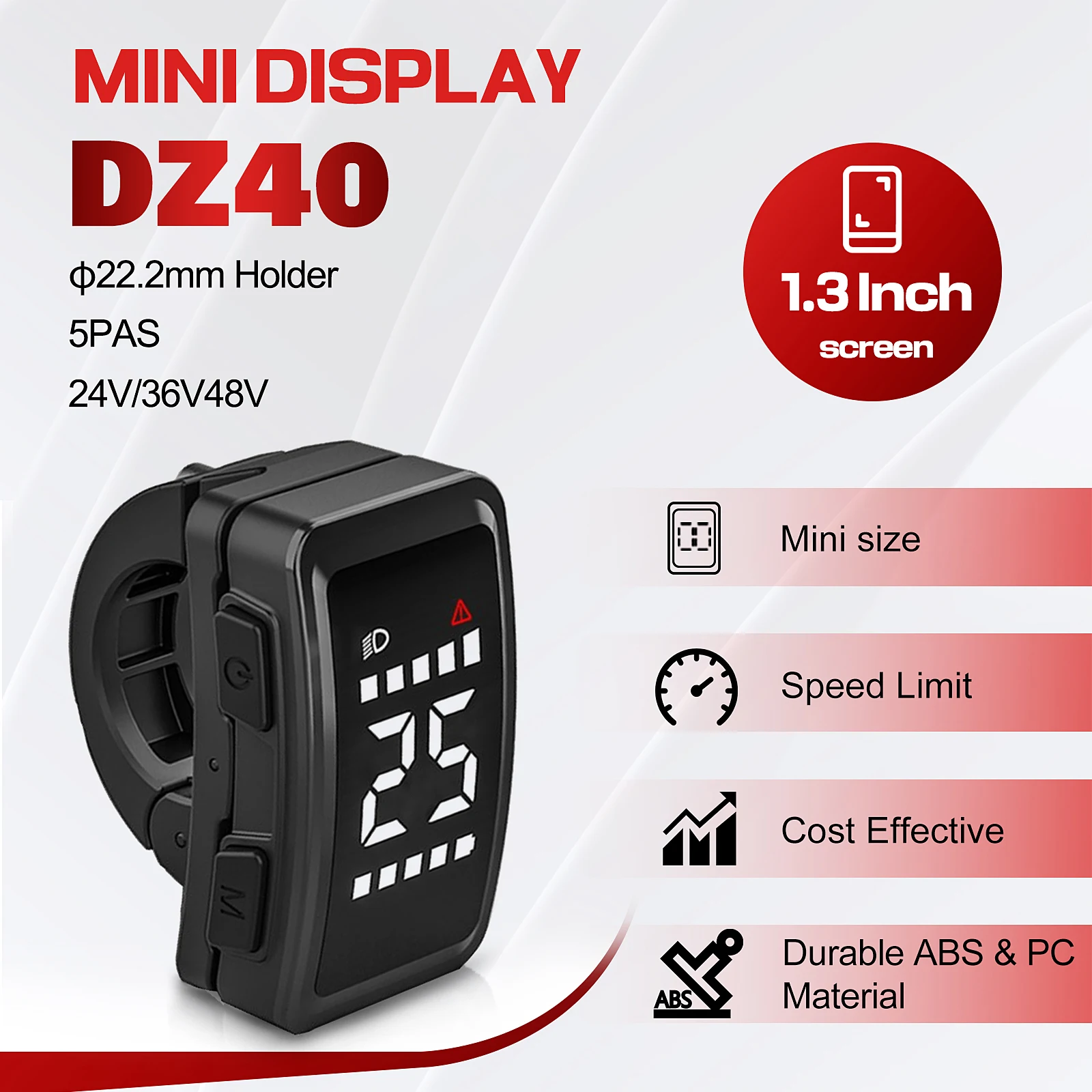 BAFANG Compact Ebike Display - DZ40