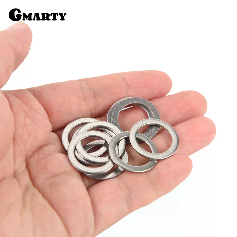 10Pcs 2cm 스테인레스 스틸 자전거 페달 스페이서 크랭크 사이클링 MTB 자전거 스테인레스 스틸 링 와셔