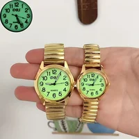 Couple Night Glow Surface Watch Spring Watch Elastic Elastic Watch Fashion Trend Big Digital Clear Watch 1
