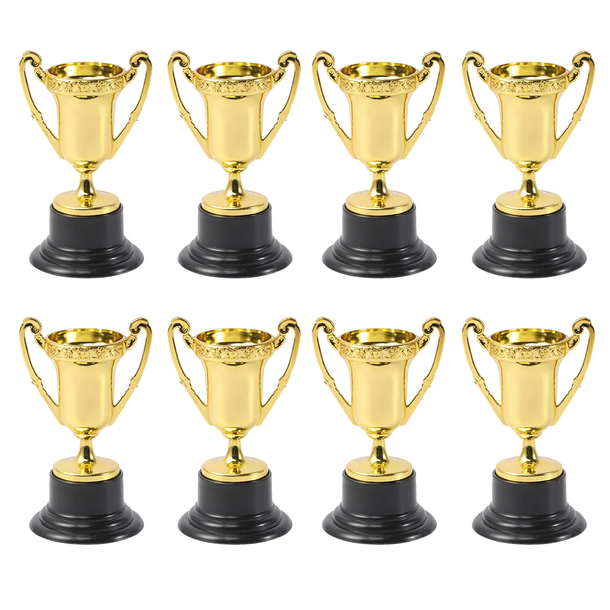Plastic Trophy Toys 25pcs Student Sports Award Trophy Plastic Mini Trophy with Base Reward Competitions Children Toys for Game School Kindergarten