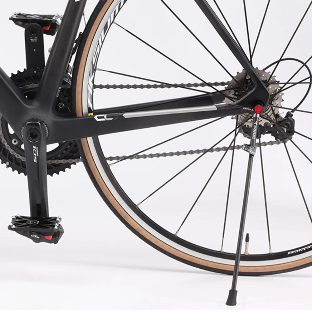 ThinkRider Ultralight Carbon Fiber Bike Kickstand parking rack, MTB and road bicycle support, side stand, foot brace, stainless steel