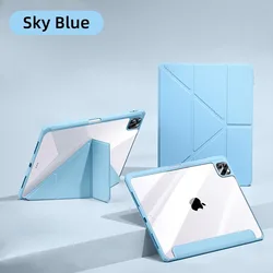 Premium iPad Case with Pencil Holder and Multi-Device Compatibility for iPad Air 11 M3 (Sky Blue)
