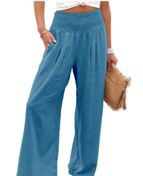 Simple Wide-Leg Casual Loose Pants