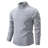 Autumn Men's Turtleneck Sweater Winter Knitting Pullovers Rollneck Warm Men Jumper Loose Solid Color Top 3