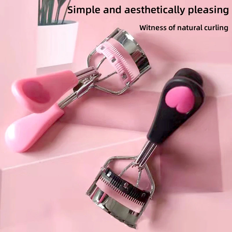 1PC Lady Eyelash Curler With Comb Tweezers Curling Clip Cosmetic Eye Beauty Tool