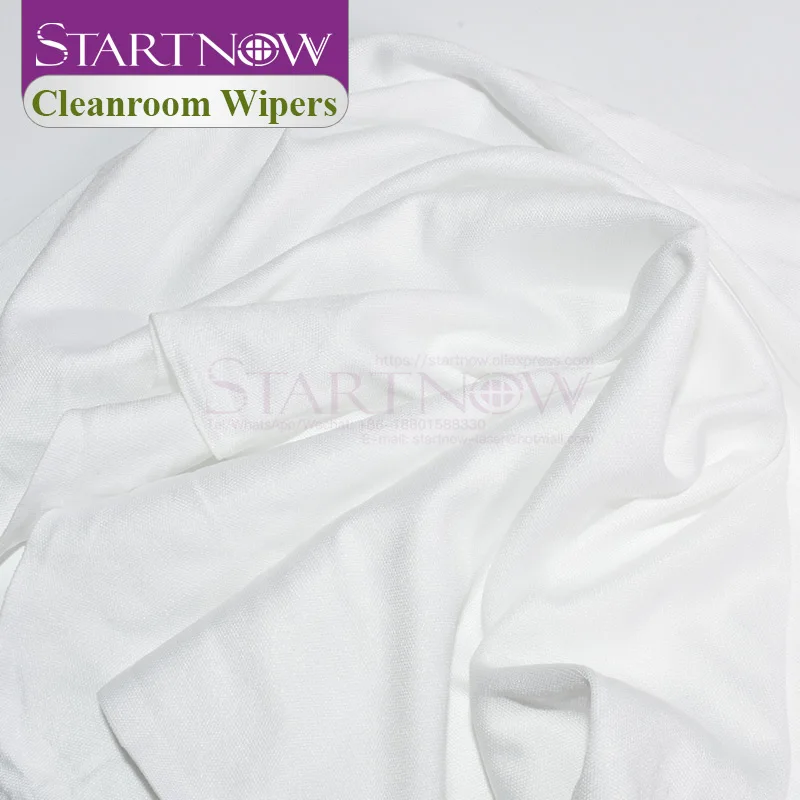 Startnow 100% 폴리에스터 클린룸 와이퍼, 유리 및 LCD 스크린 및 레이저 렌즈 청소 천 도구, 9 인치 x 9 인치, 100 개/백