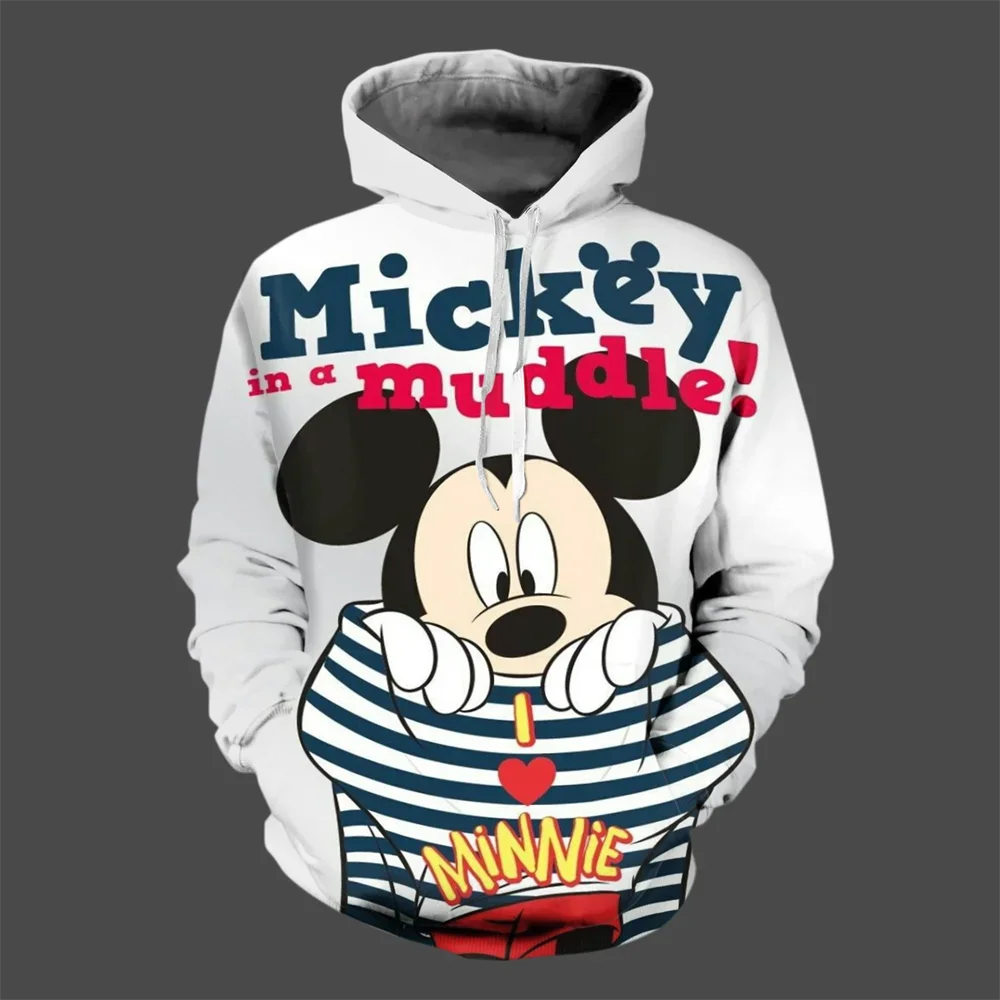 thumbnail image 1 of Sudadera con capucha de invierno con dibujos animados de Disney para hombre, sudadera con estampado 3D de Mickey Mouse, estilo informal de moda urbana para hombre, 1 of 5