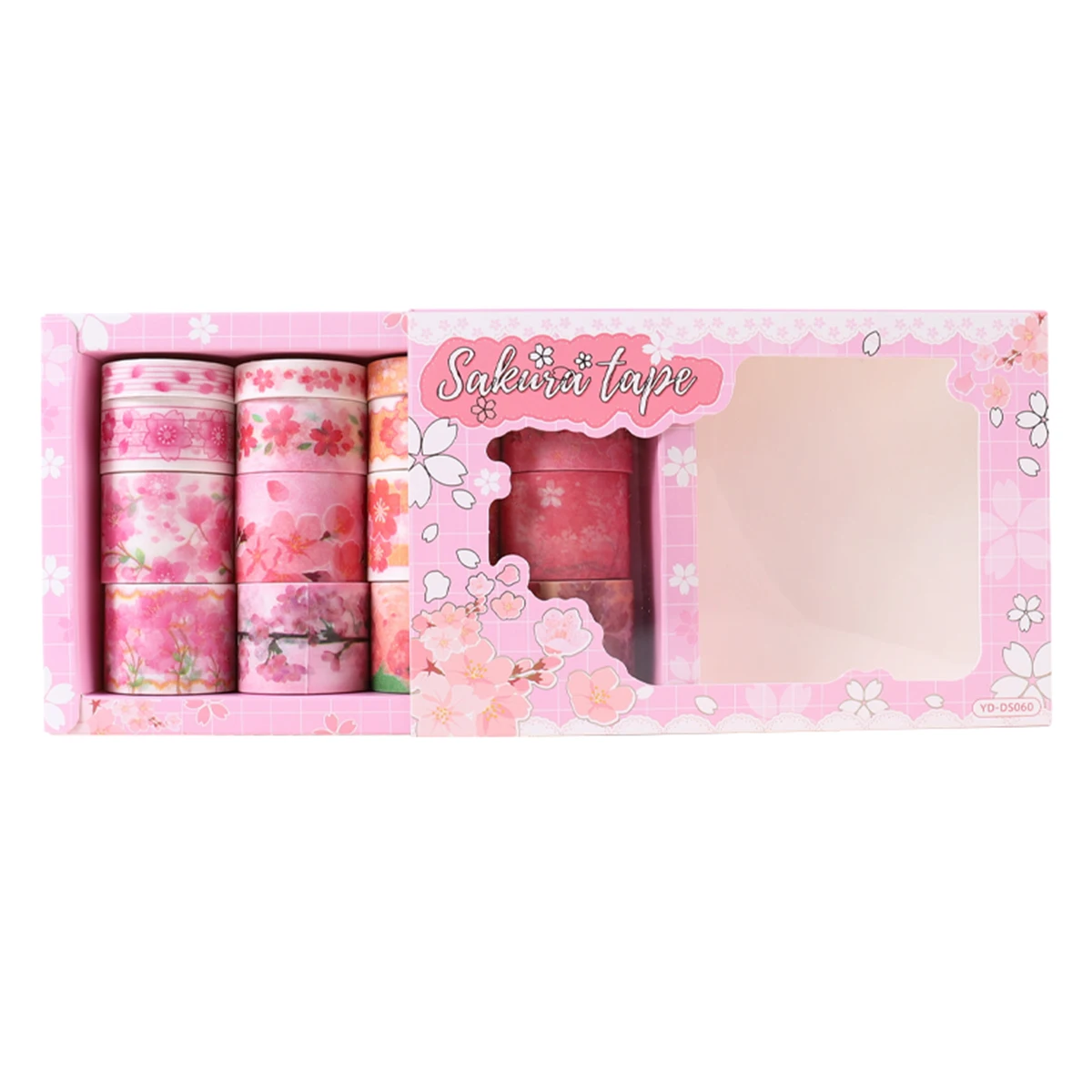 16 rolls/box of spring cherry blossom-themed washi tape, cherry blossom pattern tape and book decorations, gifts for the family 5