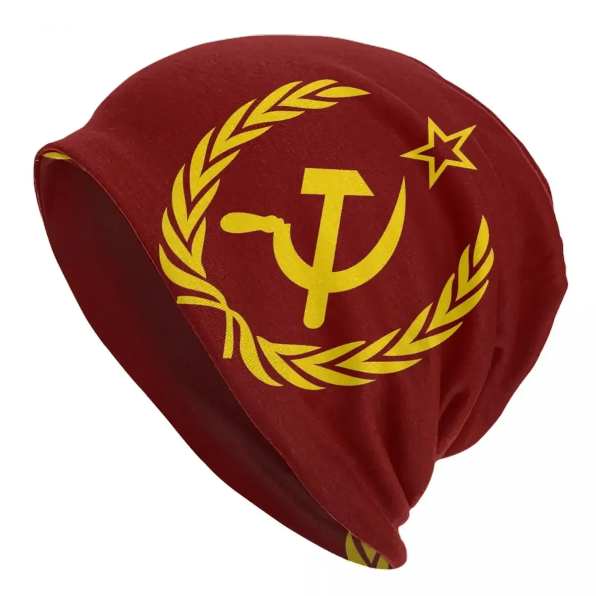 

USSR Soviet Union Socialism Beanies Caps Men Women Unisex Trend Winter Warm Knit Hat Adult Communist CCCP Slouch Bonnet Hats