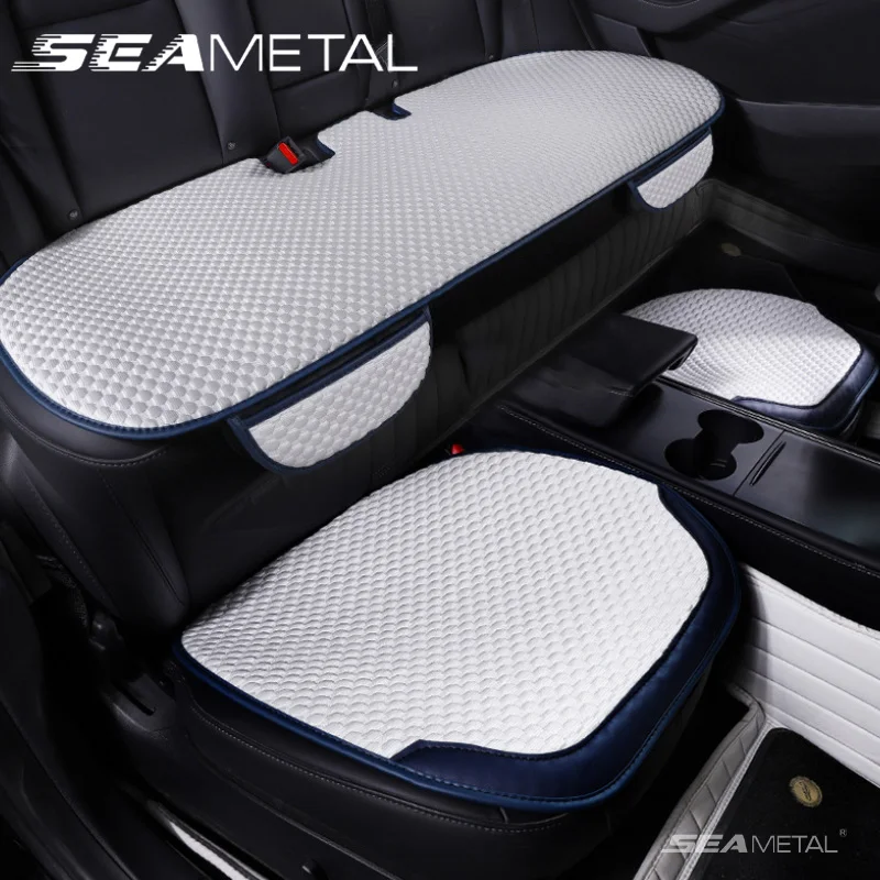 Ice Silk Car Seat Cushion Front Rear Seat Back Pad Mat Auto Truck SUV  Interior Decor