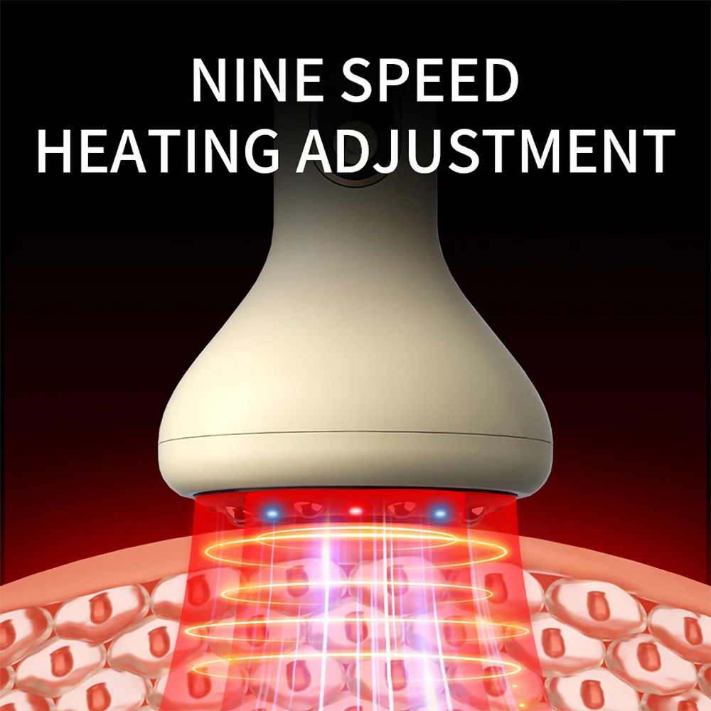 Rechargeable Abdominal Massager with Heat and Adjustable Intensity
