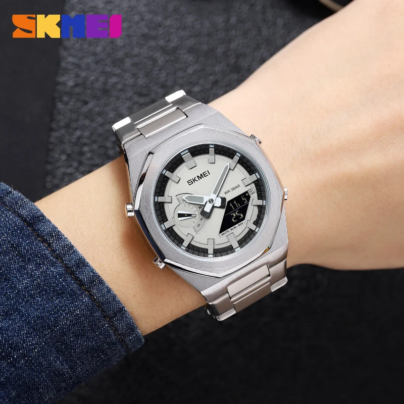 SKMEI 1816 Quartz Digital Watch for Men Dual Display Waterproof