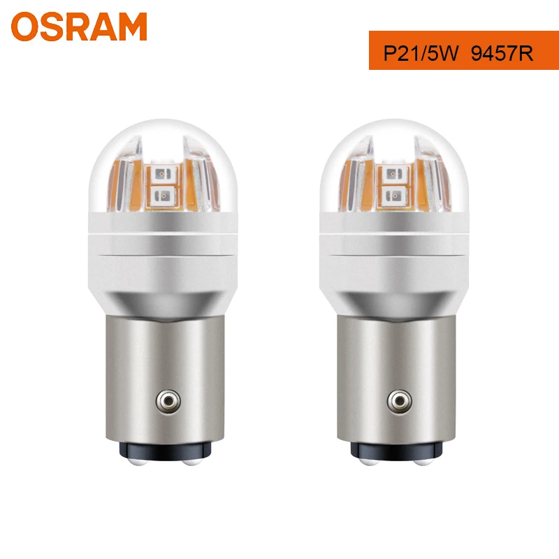 OSRAM LEDriving SL S25 P21W PY21W P21/5WLED – Dual-Filament Brake & Tail Light, Red, CANBUS Integrated, 2-Pack