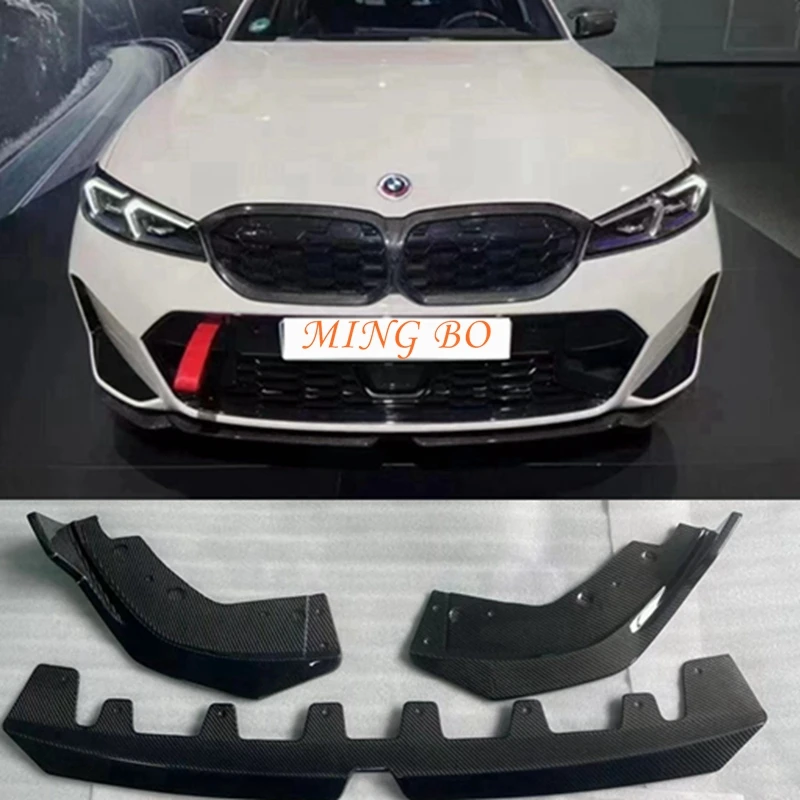 

FOR BMW 3 Series 330i G20 2023 Carbon Fiber Car Front Bumper Spoiler Lip Lower Splitter Blade Protector Cover Guard Auto Part