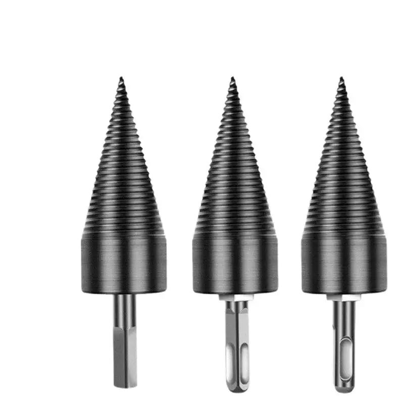 32/42/45/50MM Wood Splitter Drill HammerFirewood Splitter Driller Square/Round/Hex Shank Drill Bit for Wood Split Drilling Tools 1pcs split wood cone drilling tool firewood machine drill wood cone reamer punch driver drill bit split drilling tools 32 42mm