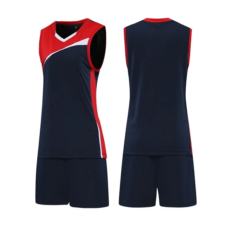 New Women's Volleyball Jersey No Sleeves Breathable Sports Suit Competition Team Uniform Customizable Printed Training Wear